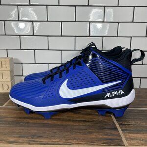 Nike Alpha Menace Strong Shoes Mens Size 14 Blue Black Football Cleats